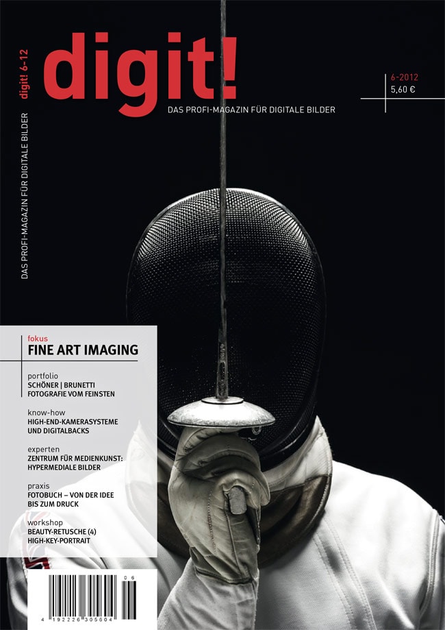 The Fencer on the cover of digit! magazing