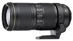 Nikkor 70-200mm f4G with a tripod ring