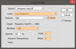 Frequency separation tutorial step 2 16-bit images