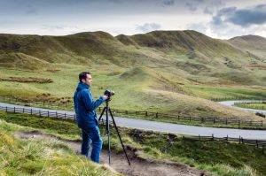 Landscape photographer and photography journalist James Abbott shooting in the Peak District