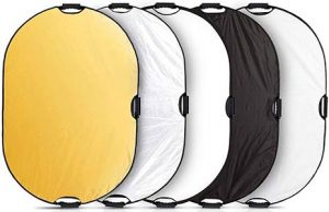 Selens 5-in-1 80x120cm Oval Reflector with Handle